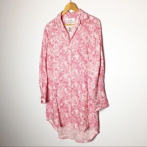 Frank & Eileen Pink Floral Midi Dress